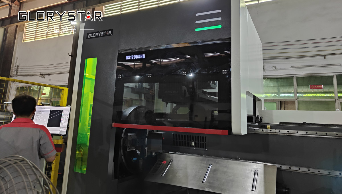 NS12050超長版520卡盤重型激光切管機(jī)爆款來襲！助力“新基建” 未來可期！
