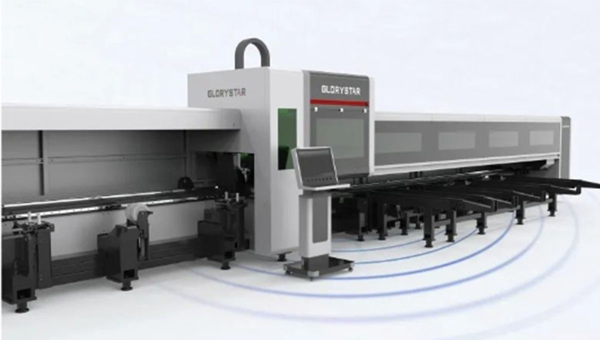 高顏亮相！力星激光NS-6022HG三卡盤(pán)光纖激光切管機(jī)如期而「智」！